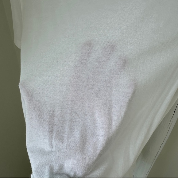 BP Nordstrom XS White Flowy Tee - Picture 6 of 8